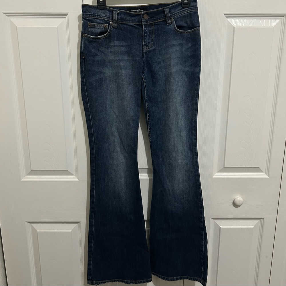 Y2K London Jeans Womens Low Rise Flare Size 4 Stretch Vintage Baby Phat